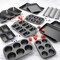 3 Pack Nonstick Carbon Steel Baking Bread Pan, Large Loaf Pan, 9 1/2" x 5"